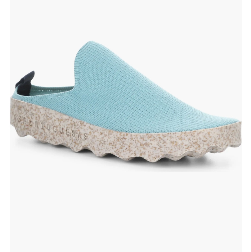 Asportuguesas Fly London Come Sneaker Mule Clogs Aqua Milky S Cafe Size 36